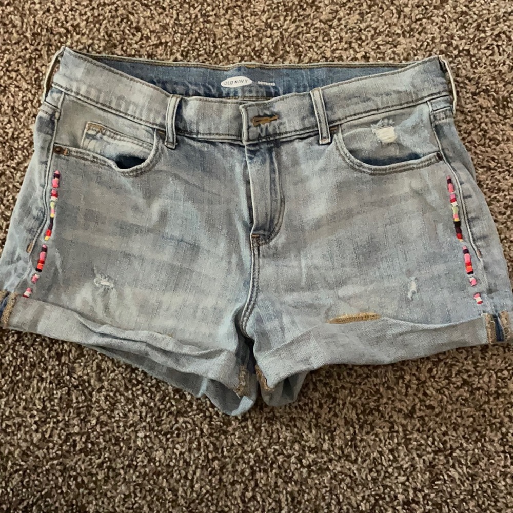 Cuffed denim jeans